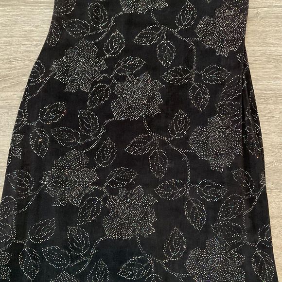 CACHE Vintage Evening Gown Made in USA Prom Dress‎ Gold Label Black Size Small - Picture 2 of 10